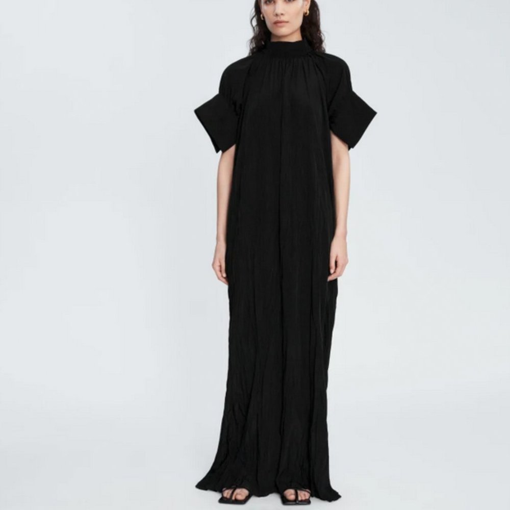 Carin Wester CAMILLE viscose crinkle dress - NWT